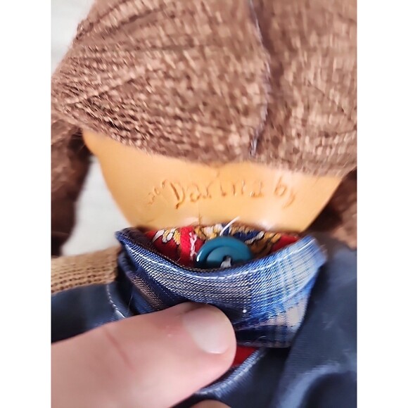 Vintage NABER KIDS Doll WOOD CHIPS & RESIN Darina Rare COA ATTACHED Toddler 18" - Picture 9 of 10